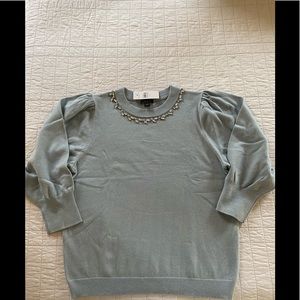 Light Blue jeweled sweater